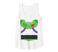 Pixar Toy Story Buzz Lightyear Costume Tank Top, Women, White, Large