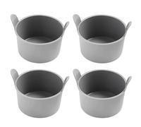 Pixaro 4PCS Ramekins for Air Fryer, Silicone Muffin Cases and Air Fryer Silicone Ramekin, Nonstick Air Fryer Egg Poacher, Reusable Air Fryer Egg Moulds for Muffin Cupcakes Eggs Pudding