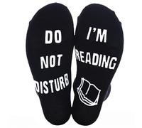 Pixaro Reading Gifts, Book Lover Gifts, Do Not Disturb I'M Reading Funny Socks, Gifts for Book Lovers, Boyfriend Gifts, Gifts for Dad