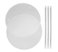 PIXAXOHH Clear Acrylic Plant Stand Round Top Corner Holder Planter Flower Pot Display Rack for Home Living Room Balcony Office