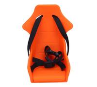 PIXAXOHH Doll Bike Seat Carrier for Kids, Adjustable Strap, Folding Design, Excellent Plastic Material, Unique Fun Cartoon Doll Decoration, Encourages Imaginative Play (Orange)
