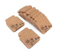 PIXAXOHH Earring Display Cards for Jewelry, Organizer, 100-Pack, Durable Paperboard, Compact, Easy to Use