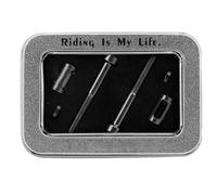 PIXAXOHH M5X40 Screw with 15mm High Pad, for M5X35 Compatibility, Automatic Wire Rolling Machine Processed, Fine Thread, Multi-Angle Hollow Design, Lightweight Aluminum Pad, Enhanc (Black)