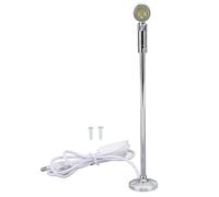 PIXAXOHH Standing Cabinet Spotlight LED Jewelry Display Spotlight Standing USB Powered Aluminium Mini Spotlight Lamp for Arts Painting (Warm Light)
