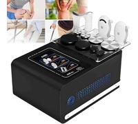 PixCy 448k Radio Frequency Therapy Machine, Cpa Res Tecar Therapy Diathermy Machine, 11 In 1 Body Shaper Beauty Machine Rf Cavitation Vacuum Multipole Device, With 3 Handles & 8 Workstations Black