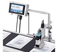 PixCy Automatic Handheld Coding Machine,Portable Coding Printer,12.7/25.4mm Online Inkjet Coder Inkjet Coding Machine Small Intelligent Assembly Line Coding Machine Date Coding Machine 12.7mm