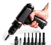 PixCy Pneumatic Pin Puller Tool,Pneumatic Dowel Pin Puller | With Variable Speed Valve & M4-M12 Pin Pulling Head for Mold and Automotive Maintenance, Dowel Pin Remover