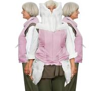 PixCy Reusable airbag Jacket Elderly Prevent Fall Smart airbag Vest With APP To View Exercise Data For Outdoor Use,Comprehensive Protection for the Elderly from Falling FemalePink-S