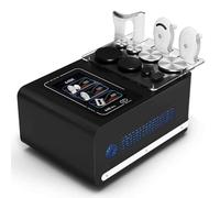 PixCy Tecar Therapy Physio Machine,Body Care Equipment,448K RF & 3 Handles,1 Negative Plate + 4 Probes,Deep Tissue Treatment,for Fat Reduction & Tightening,Compact,Beauty Professionals Black