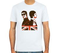 Pixda T-shirt Liam & Noel Gallagher ::: Colour: skyblue, sand or white ::: Sizes: S-XXL (Britpop)