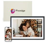 Pixedge Frameo 10.1 in Smart WiFi Digital Photo Frame,Electronic Picture Frame Slideshow Send Photos from Anywhere with Frameo,1280 * 800 IPS Touch Screen Picture Frame for Gifts