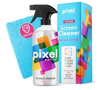 Pixel 500ml Screen Cleaner Spray & Microfiber Cloth Kit for LED, OLED, QLED, LCD TV, Laptops, Monitors, Phones, Tablets, Premium Natural Spray Cleaning Kit