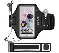 Pixel 9 8a 8 Armband, JEMACHE Water Resistant Gym Running Workouts Phone Arm Band Case for Google Pixel 9, 9 Pro, 8a, 8, 7a, 6a, 5 (Black)
