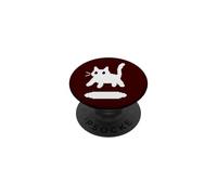 Pixel 90s Y2K Scary Cat Tomcat is Scared PopSockets Adhesive PopGrip