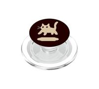 Pixel 90s Y2K Scary Tomcat Cat is Scared PopSockets PopGrip for MagSafe