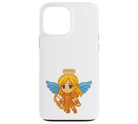 Pixel Art Angel With Bow Retro 8-Bit Gaming Video Game Case for iPhone 13 Pro Max