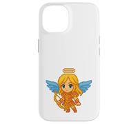 Pixel Art Angel With Bow Retro 8-Bit Gaming Video Game Case for iPhone 14