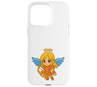 Pixel Art Angel With Bow Retro 8-Bit Gaming Video Game Case for iPhone 15 Pro Max
