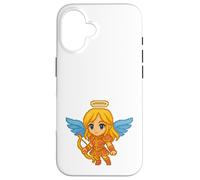 Pixel Art Angel With Bow Retro 8-Bit Gaming Video Game Case for iPhone 16