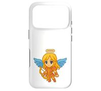 Pixel Art Angel With Bow Retro 8-Bit Gaming Video Game Case for iPhone 17 Pro