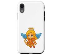 Pixel Art Angel With Bow Retro 8-Bit Gaming Video Game Case for iPhone XR