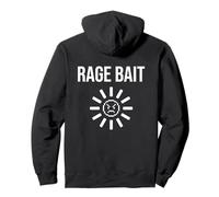 Pixel Art Angry Sun Rage Bait Retro Gamer Meme Pullover Hoodie