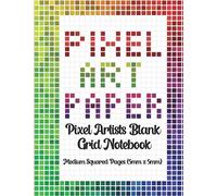 Pixel Art Paper Drawing Sketch Notebook 5mm grid: Design your own pixel art blank 0.5cm square grids