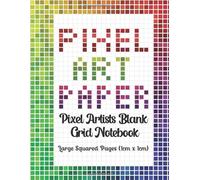 Pixel Art Paper Drawing Sketch Notebook: Design your own pixel art blank 1cm square grids