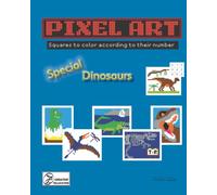 Pixel art - special dinosaurs: Squares to color according to their number