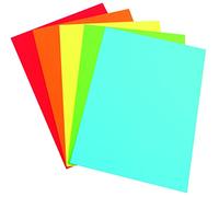 Pixel® Assorted A4 Printing Copier Printer Art Craft Bright Colour Paper 80gsm 210mm x 297mm (100 Sheets)