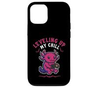 Pixel Axolotl Gaming Leveling Up My Chill Design Teen Boys Case for iPhone 12/12 Pro