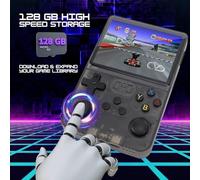 Pixel Beam R36S Retro Handheld Game Console 128GB, 20,000+ Games PSP/N64/Game Boy much more HDMI Output RKOS 2.0, 3.5" IPS Screen, Wi-Fi/Bluetooth Linux Operating System (Black)