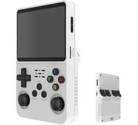 Pixel Beam R36S Retro Handheld Game Console 128GB, 20,000+ Games PSP/N64/Game Boy much more HDMI Output RKOS 2.0, 3.5" IPS Screen, Wi-Fi/Bluetooth Linux Operating System (White)