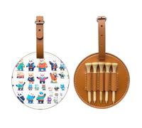 Pixel Bear Riot Brown Golf tee Storage Bag - Easy to Carry Around and More efficient in Playing Golf