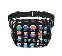 Pixel Bear Riot Printed multifunctional waist bag, unisex trendy messenger bag, travel sports storage bag