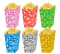 Pixel Birthday Party Popcorn Boxes Pixel Theme Party Treat Box Video Game Theme Gift Treat Bags for Boys Girls Gamers Birthday Supplies