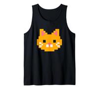 Pixel Cat 80s Video Game Halloween Costume Tank Top