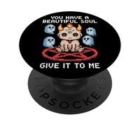 Pixel Demon Cute Occult Retro Soul Funny PopSockets Adhesive PopGrip