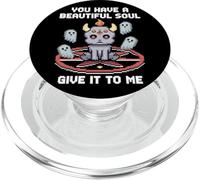 Pixel Demon Cute Occult Retro Soul Funny PopSockets PopGrip for MagSafe