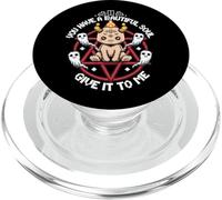 Pixel Demon Cute Occult Retro Soul Funny PopSockets PopGrip for MagSafe