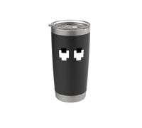 Pixel Eyes Retro 8 Bit Eyes Video Game Pixel Eyes Stainless Steel Insulated Tumbler