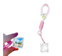Pixel Filter Keychains, Transparent Acrylic Mosaics Photography Tool, Pixel Stylized Lens Window Style