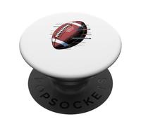 Pixel Glitch Art American Football Footballer PopSockets Adhesive PopGrip