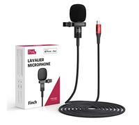 Pixel Lavalier Microphone for iPhone iPad, Lav Lapel Microphone for Smartphone, Clip-on Mic for Video Recording, Interview, YouTube, Vlog, Fit for Lightning Devices, Apple MFi-Certified (9.8ft/3m)