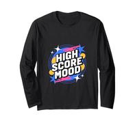 Pixel Luck Mode Retro Gamer Arcade Clover Long Sleeve T-Shirt