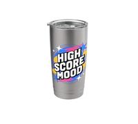 Pixel Luck Mode Retro Gamer Arcade Clover Stainless Steel Insulated Tumbler