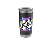 Pixel Luck Mode Retro Gamer Arcade Clover Stainless Steel Insulated Tumbler
