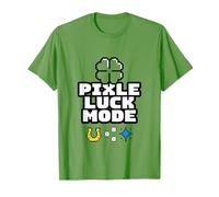 Pixel Luck Mode Retro Gamer Arcade Clover T-Shirt