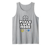 Pixel Luck Mode Retro Gamer Arcade Clover Tank Top