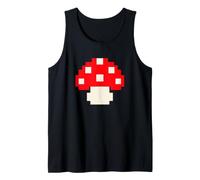Pixel Mushroom 80s Video Game Halloween Costume Tank Top